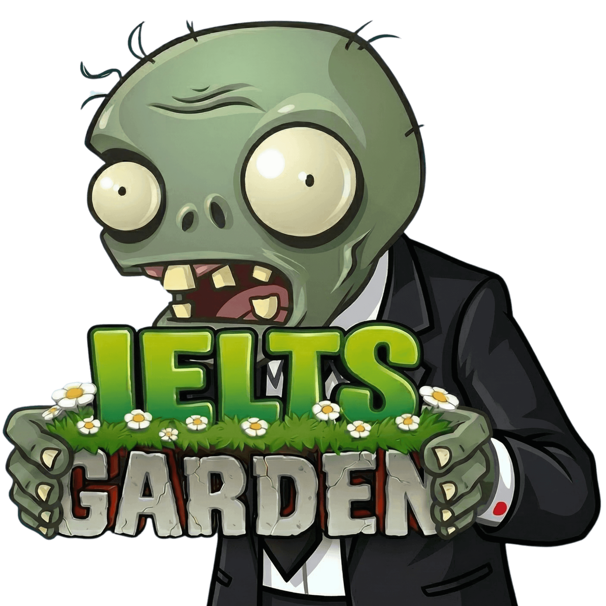 IELTS Garden Zombie Mascot